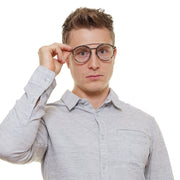 Police Aviator glasses in Grey with Metal frame, model Police Optical Frames VPL688M524ATM, from Burghley & Co – Luxury eyewear UK