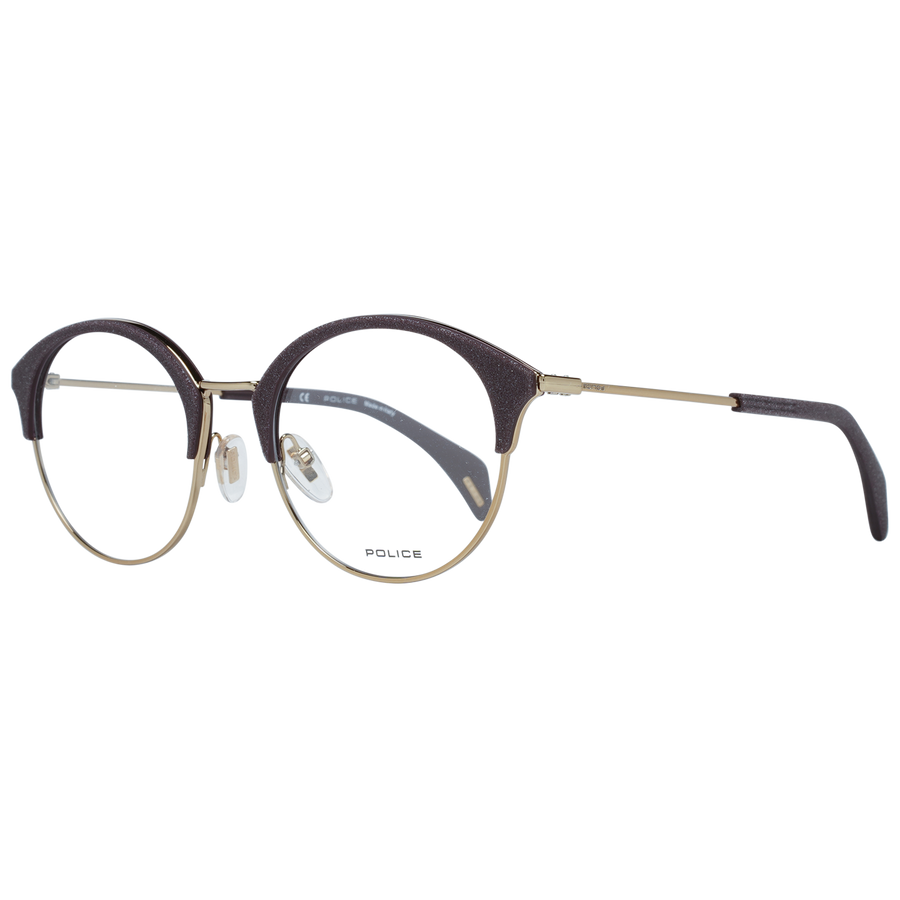 Police glasses in Purple with Metal frame, model Police Optical Frames VPL730M 5008FF, from Burghley & Co – Luxury eyewear UK