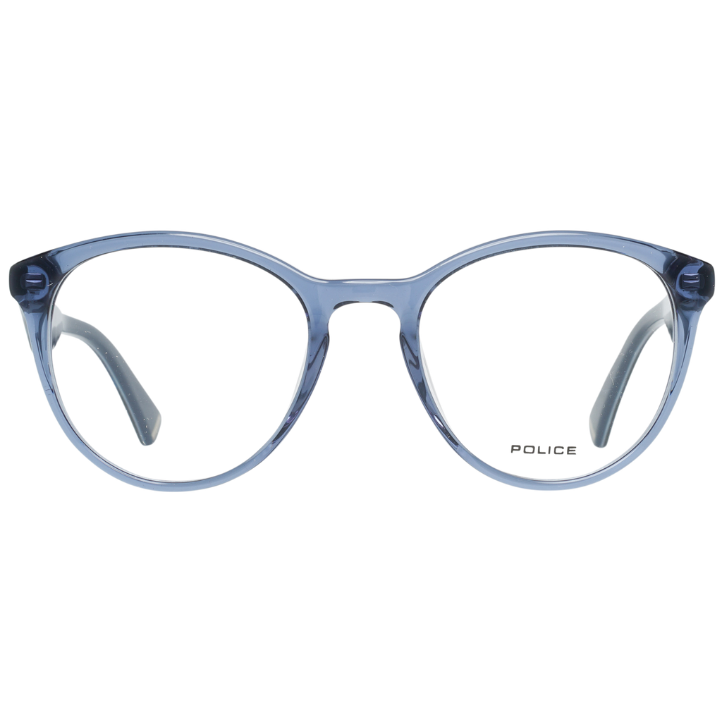 Police glasses in Blue with Plastic frame, model Police Optical Frame VPL764 0955 50, from Burghley & Co – Luxury eyewear UK