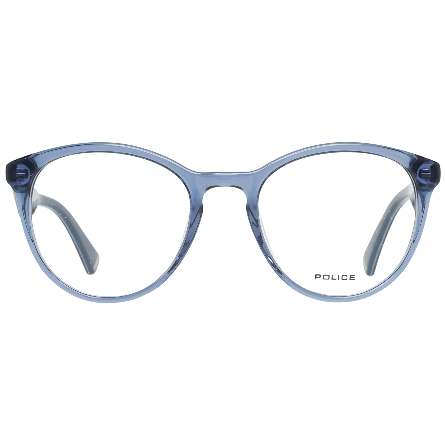 Police glasses in Blue with Plastic frame, model Police Optical Frame VPL764 0955 50, from Burghley & Co – Luxury eyewear UK