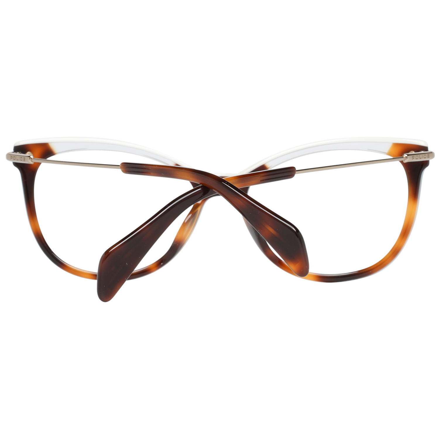 Police glasses in Brown with Metal frame, model Police Optical Frame VPL505E 09AJ 53, from Burghley & Co – Luxury eyewear UK