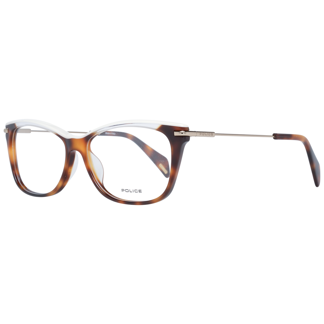 Police glasses in Brown with Metal frame, model Police Optical Frames PL506V 5309AJ, from Burghley & Co – Luxury eyewear UK