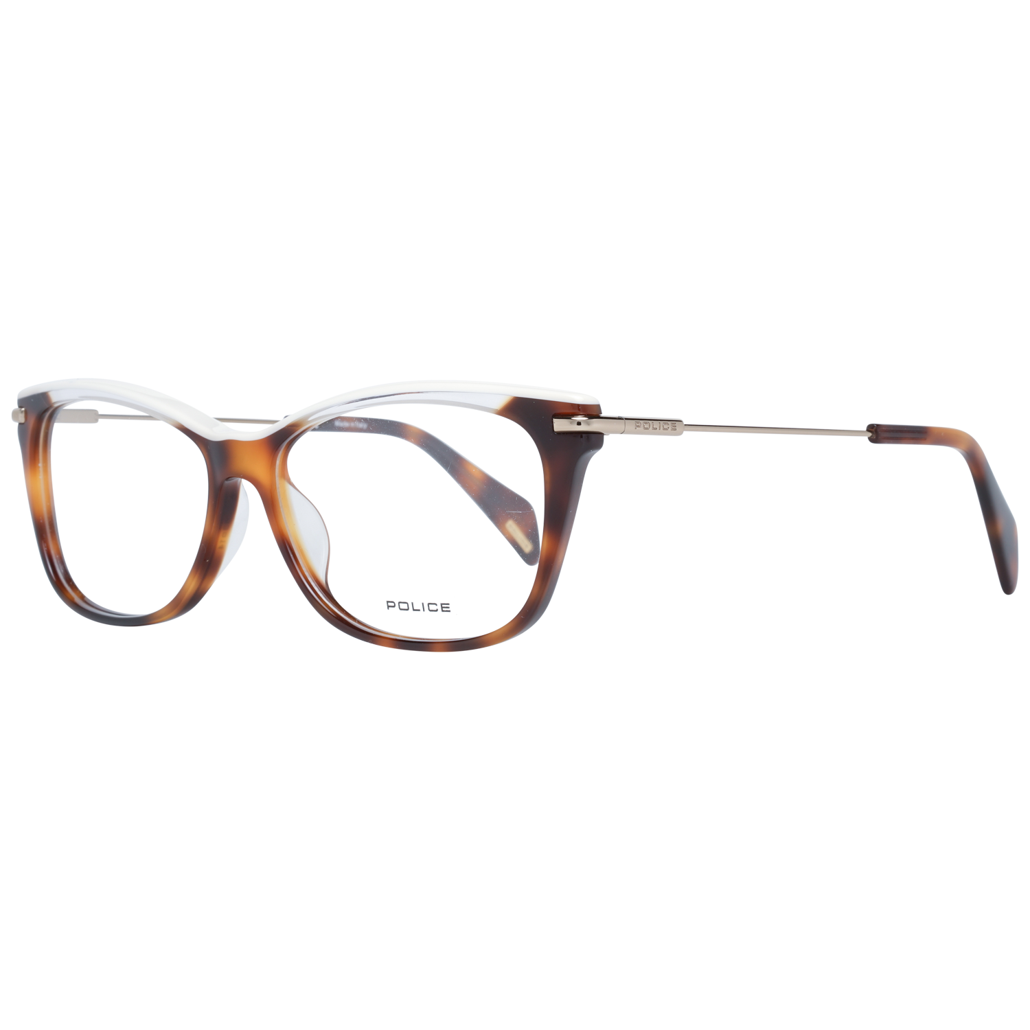Police glasses in Brown with Metal frame, model Police Optical Frames PL506V 5309AJ, from Burghley & Co – Luxury eyewear UK