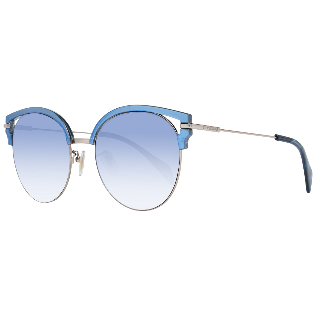 Police sunglasses in Blue with Metal frame, model Police Sunglasses PL739 548FFB, from Burghley & Co – Luxury eyewear UK