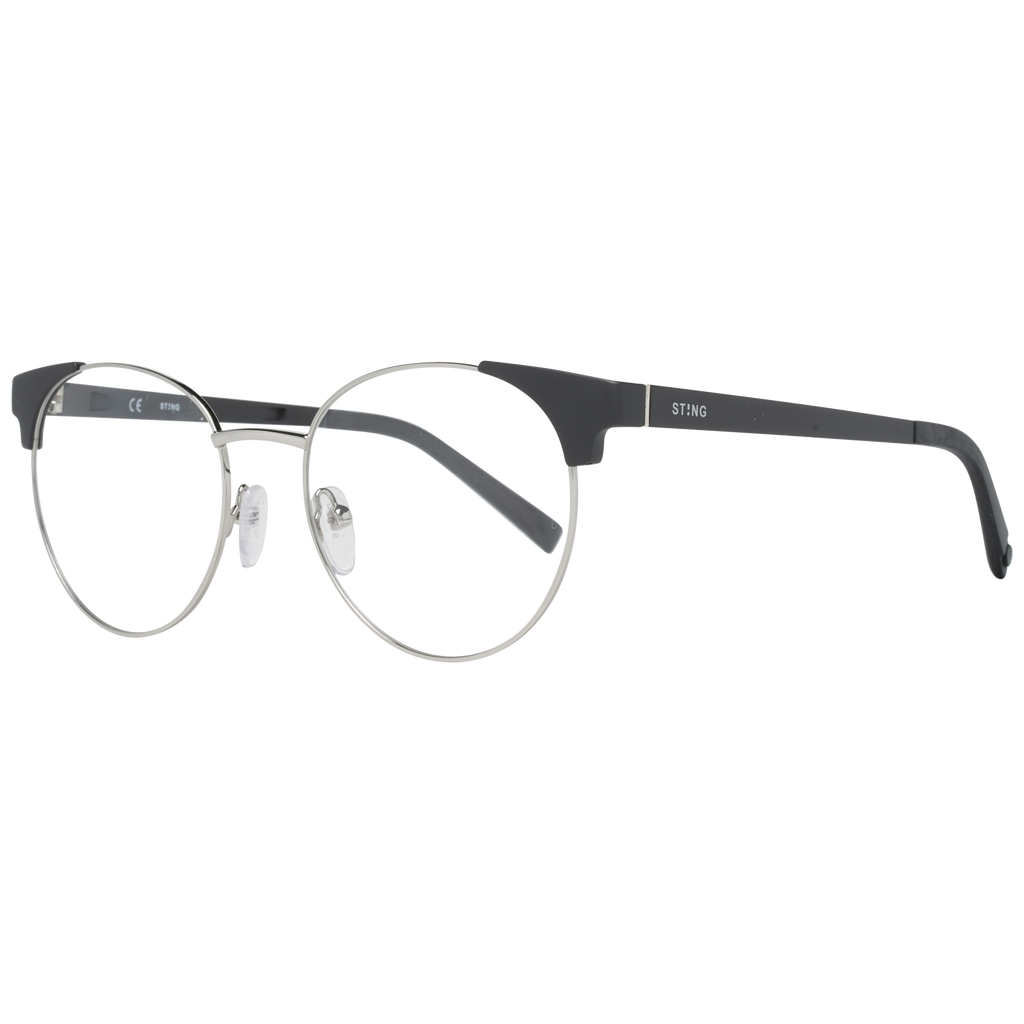 Sting Rectangle glasses in Grey with Metal frame, model Sting Optical Frames VST233 520579, from Burghley & Co – Luxury eyewear UK