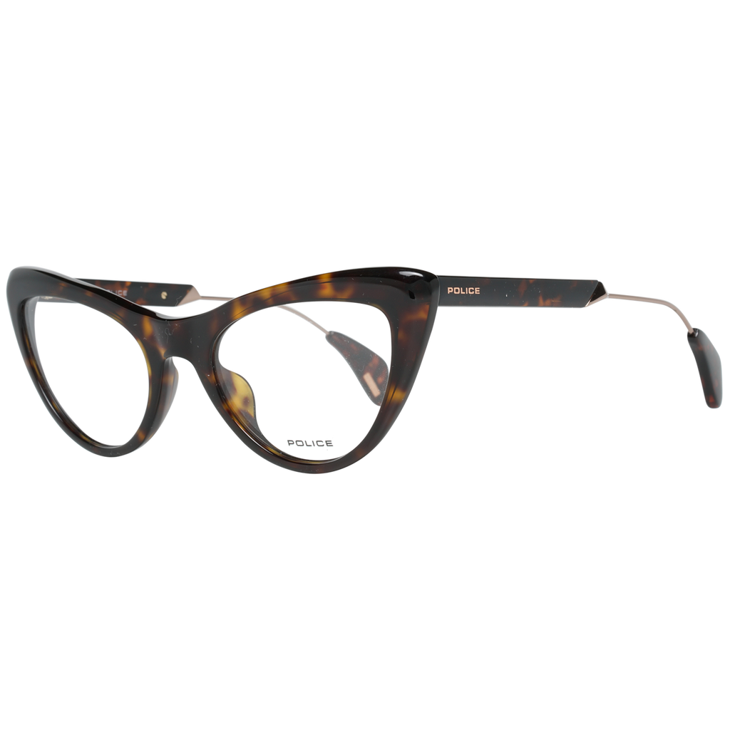 Police Cat-eye glasses in Brown with Metal frame, model Police Optical Frame VPL855 722G 50, from Burghley & Co – Luxury eyewear UK
