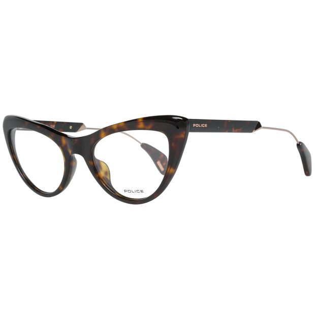Police Cat-eye glasses in Brown with Metal frame, model Police Optical Frames PL855 50722G, from Burghley & Co – Luxury eyewear UK