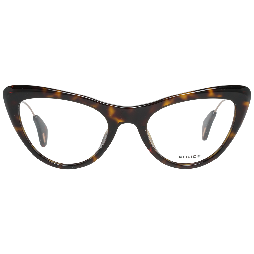 Police Cat-eye glasses in Brown with Metal frame, model Police Optical Frame VPL855 722G 50, from Burghley & Co – Luxury eyewear UK