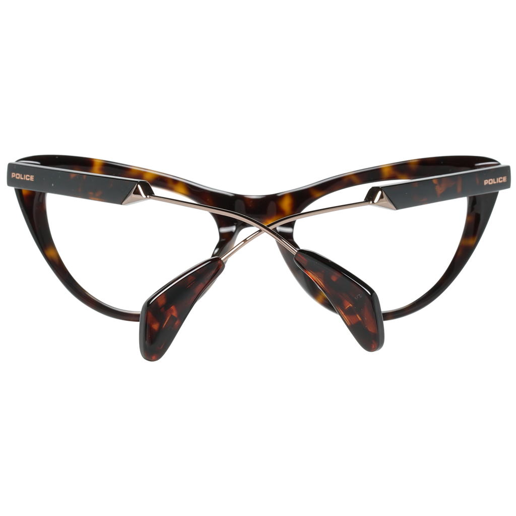 Police Cat-eye glasses in Brown with Metal frame, model Police Optical Frame VPL855 722G 50, from Burghley & Co – Luxury eyewear UK