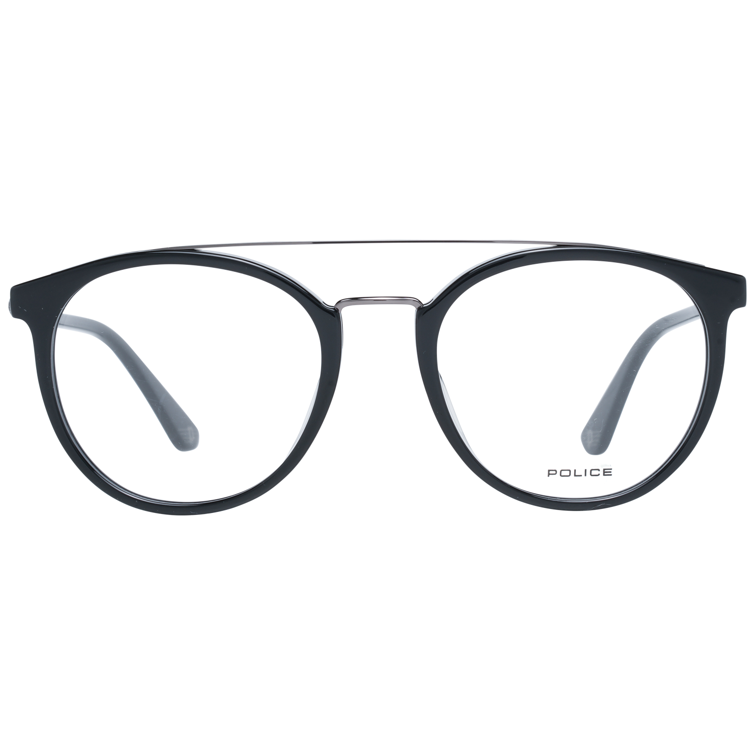 Police Aviator glasses in Black with Metal frame, model Police Optical Frames PL881 510700, from Burghley & Co – Luxury eyewear UK