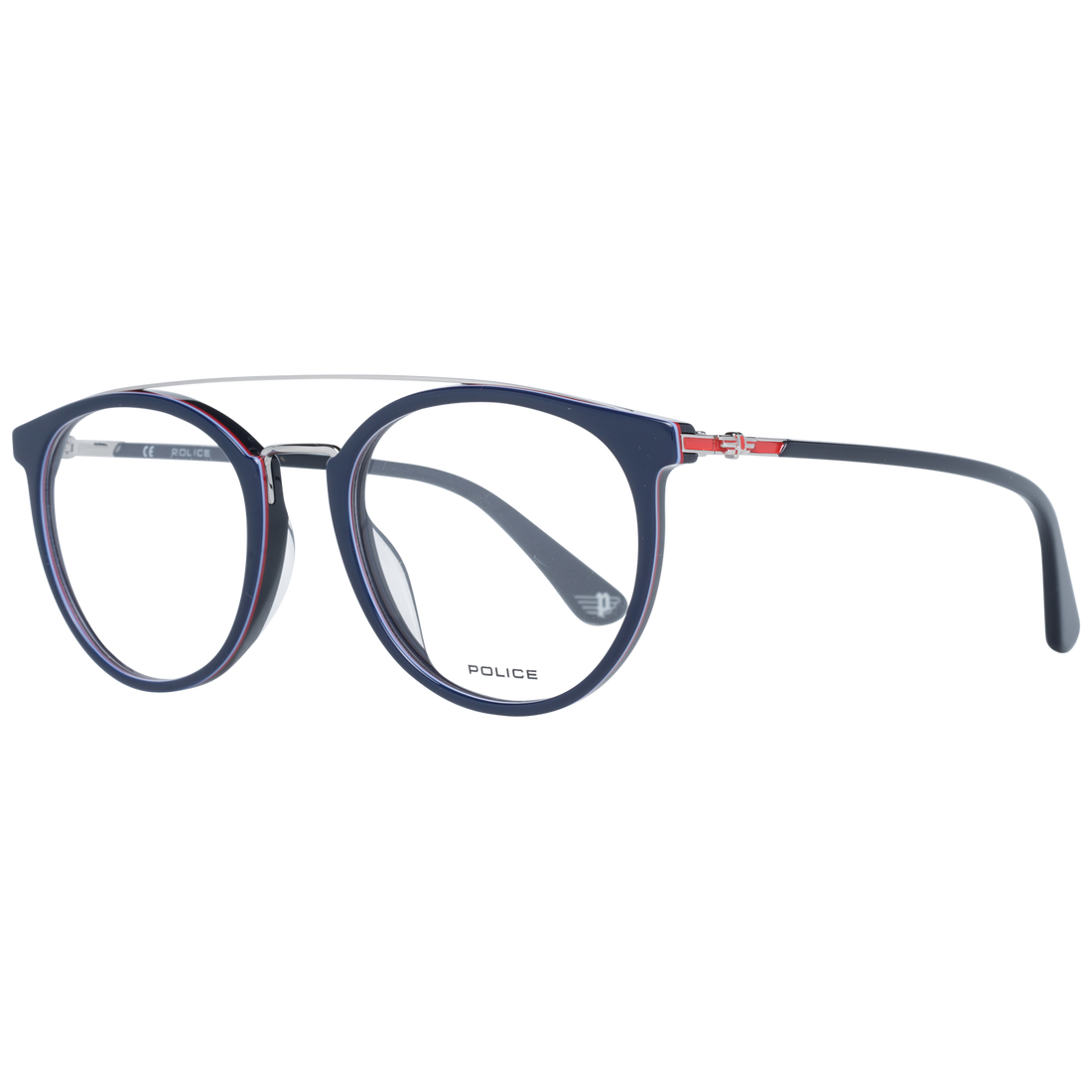 Police Round glasses in Blue with Metal frame, model Police Optical Frames PL881 5109DD, from Burghley & Co – Luxury eyewear UK