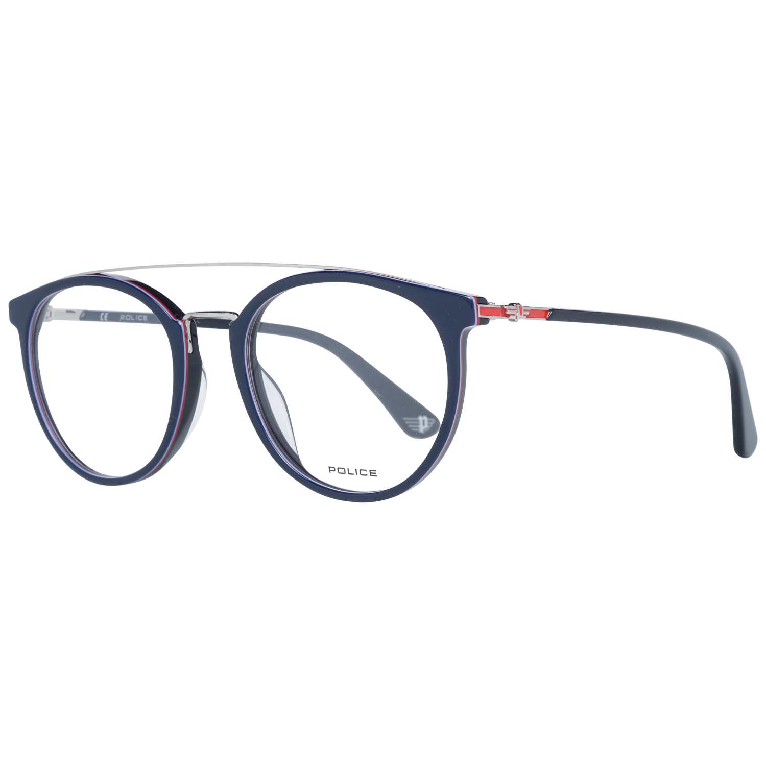Police Round glasses in Blue with Metal frame, model Police Optical Frames PL881 5109DD, from Burghley & Co – Luxury eyewear UK