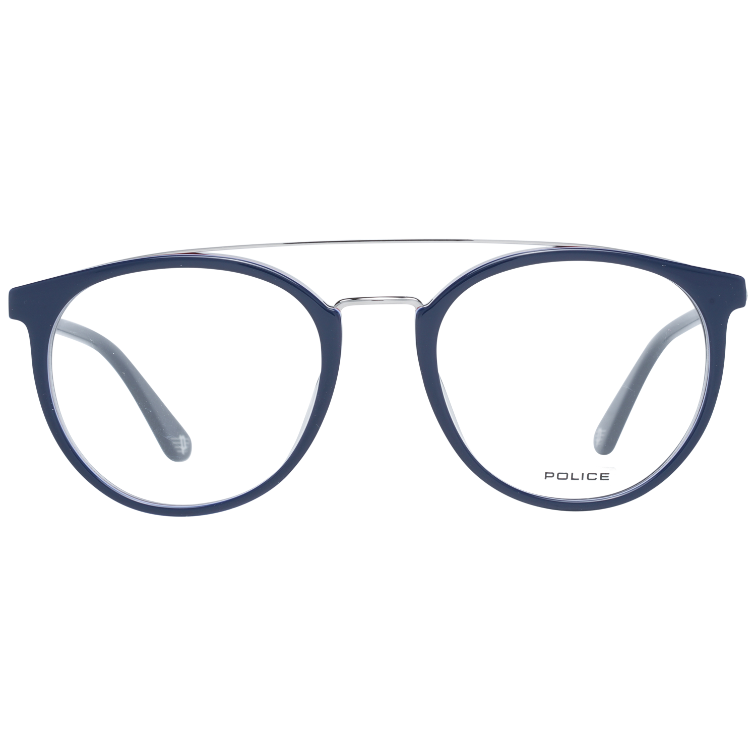 Police Round glasses in Blue with Metal frame, model Police Optical Frames PL881 5109DD, from Burghley & Co – Luxury eyewear UK