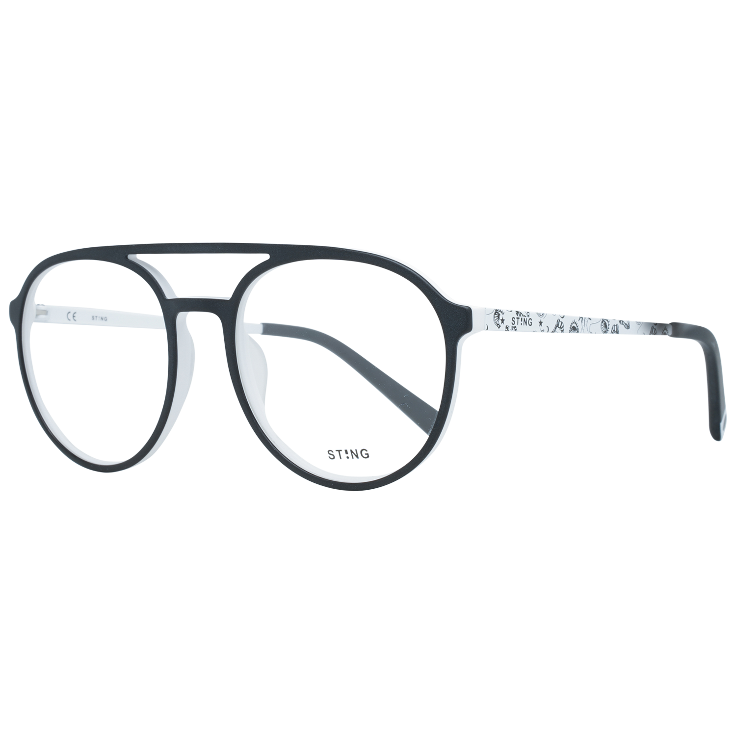Sting glasses in White with Plastic frame, model Sting Optical Frame VST298 01GG 53, from Burghley & Co – Luxury eyewear UK