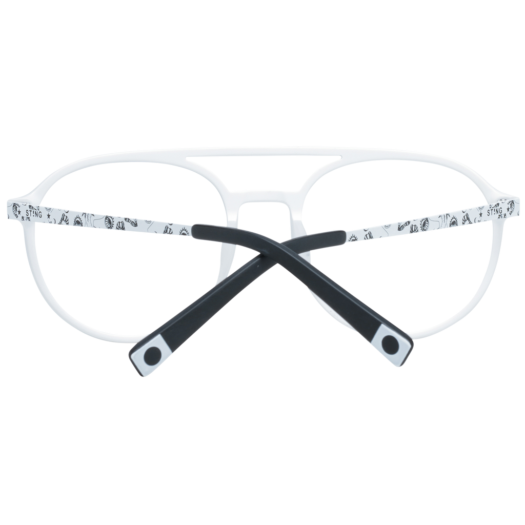Sting glasses in White with Plastic frame, model Sting Optical Frame VST298 01GG 53, from Burghley & Co – Luxury eyewear UK