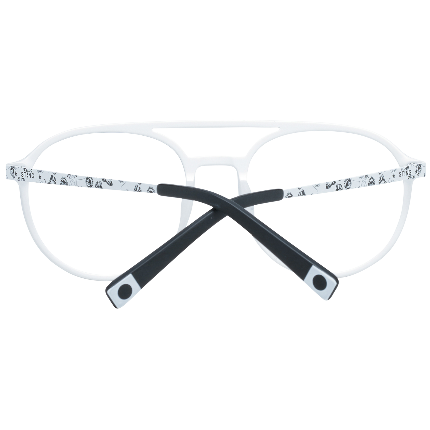 Sting glasses in White with Plastic frame, model Sting Optical Frame VST298 01GG 53, from Burghley & Co – Luxury eyewear UK