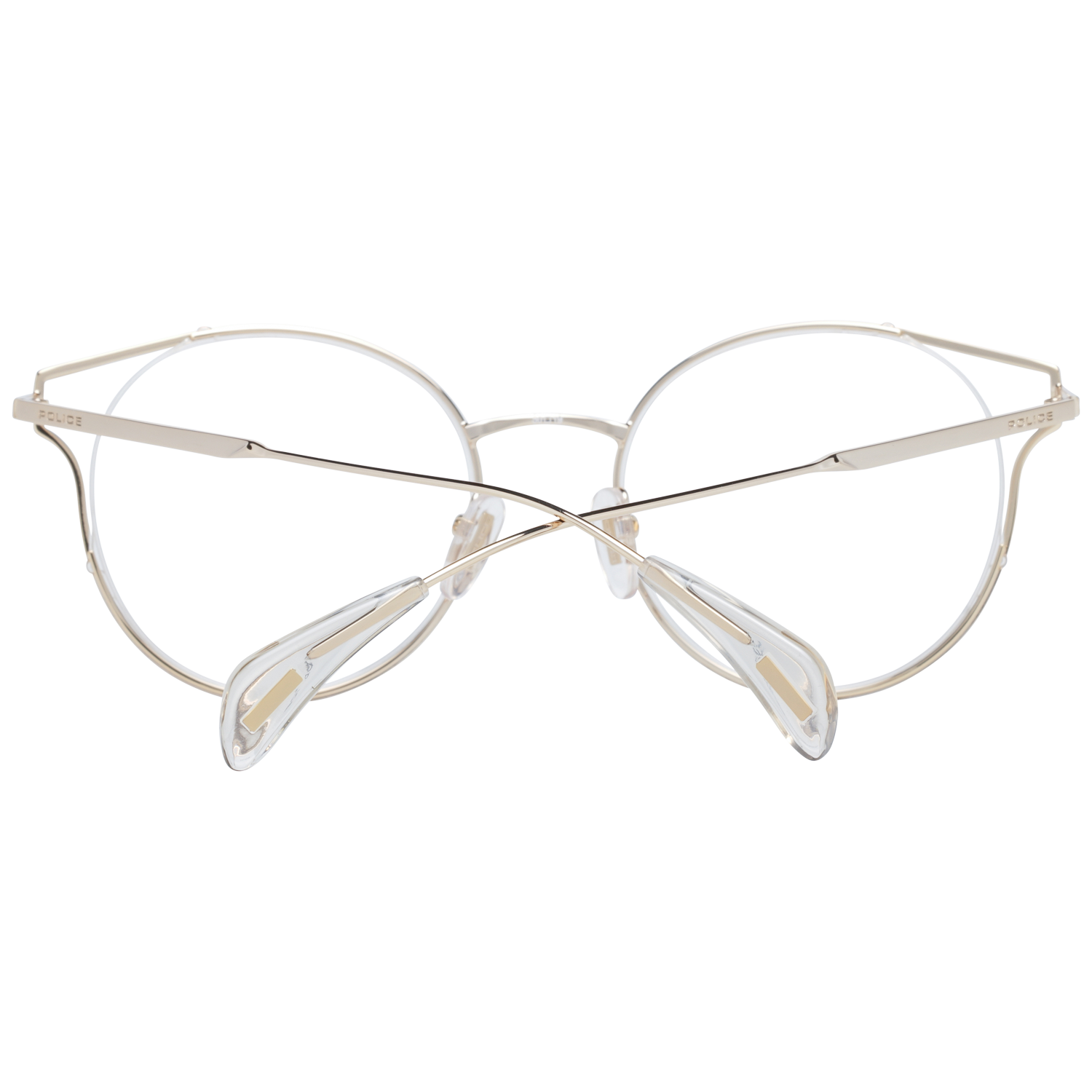 Police glasses in Gold and Pink with Metal frame, model Police Optical Frames PL926 500300, from Burghley & Co – Luxury eyewear UK