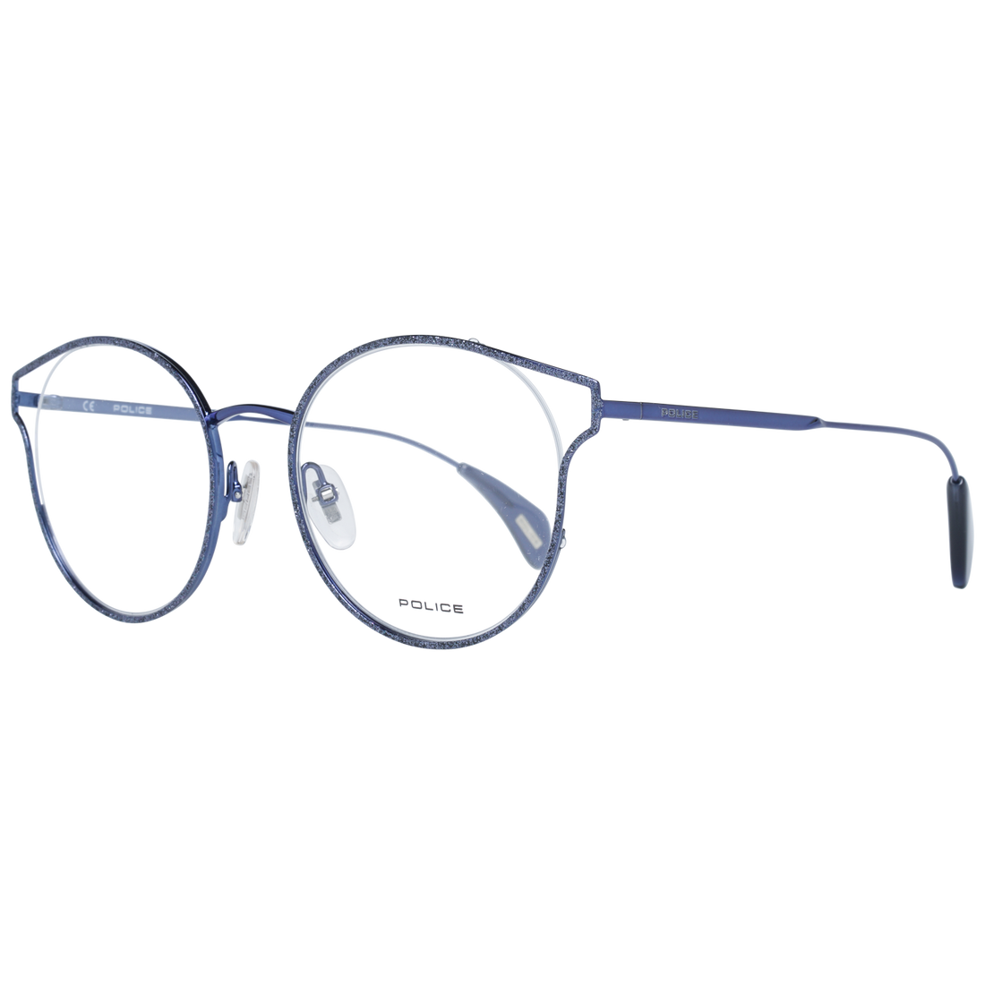 Police glasses in Blue with Metal frame, model Police Optical Frames PL926 500F54, from Burghley & Co – Luxury eyewear UK