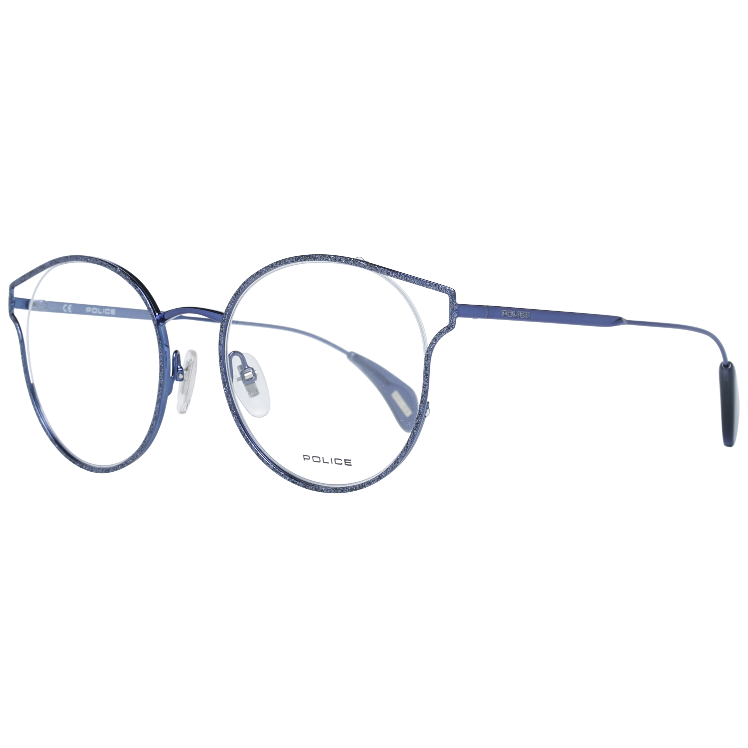 Police glasses in Blue with Metal frame, model Police Optical Frames PL926 500F54, from Burghley & Co – Luxury eyewear UK