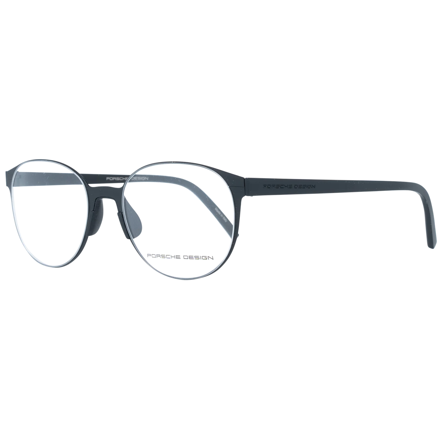 Porsche Design Round glasses, Stainless steel frame, Porsche Design Optical Frames P8312 51E – Burghley & Co (Image 1)