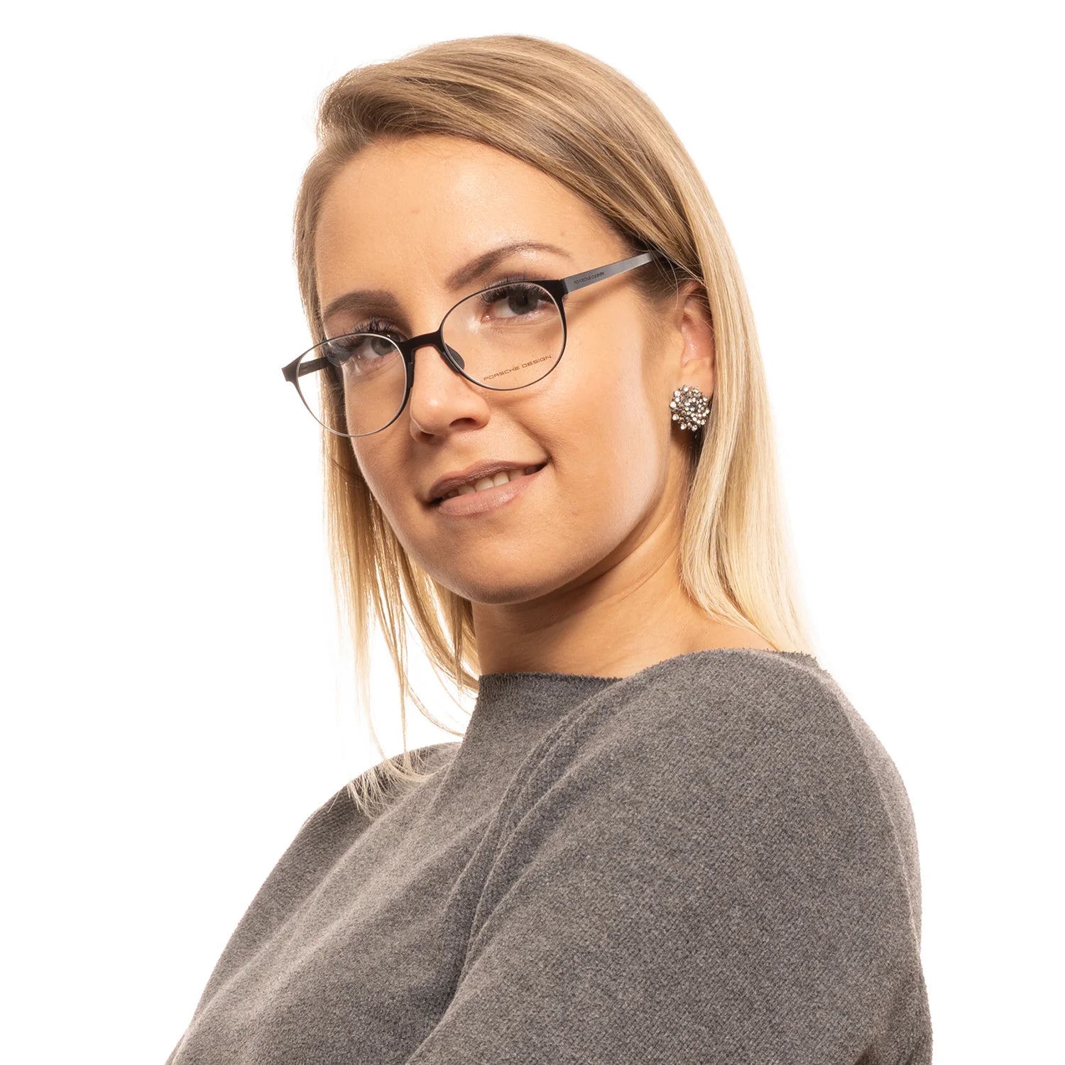 Porsche Design Round glasses, Stainless steel frame, Porsche Design Optical Frames P8312 51E – Burghley & Co (Image 4)