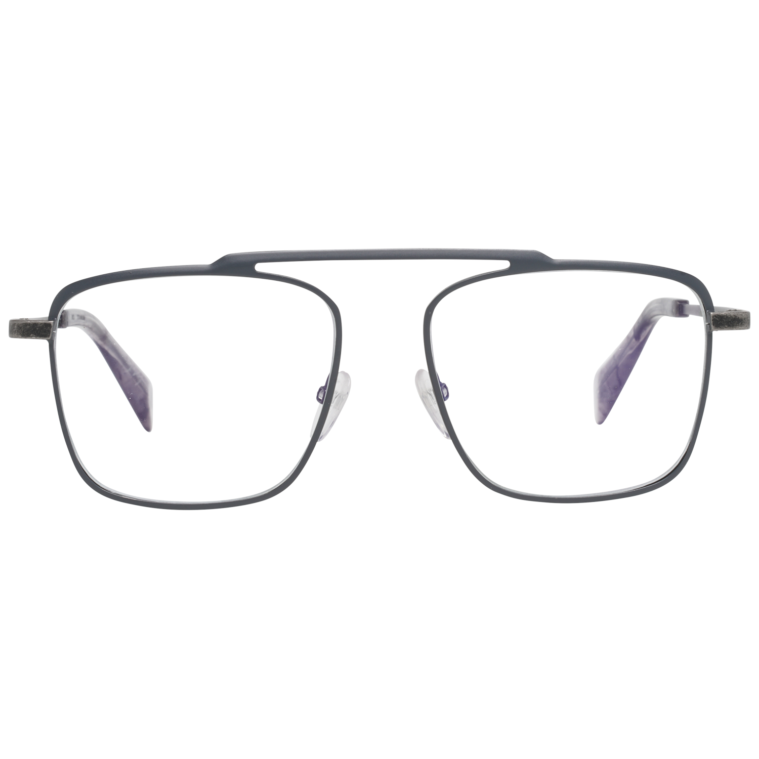 Yohji Yamamoto Aviator glasses in Grey with Titanium frame, model Yohji Yamamoto Optical Frames YY3017 53908, from Burghley & Co – Luxury eyewear UK