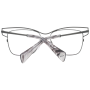 Yohji Yamamoto Square glasses in Gunmetal with Titanium frame, model Yohji Yamamoto Frames with Blue-Filter Lenses YY3019 51902, from Burghley & Co – Luxury eyewear UK