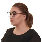 Yohji Yamamoto Square glasses in Gunmetal with Titanium frame, model Yohji Yamamoto Frames with Blue-Filter Lenses YY3019 51902, from Burghley & Co – Luxury eyewear UK