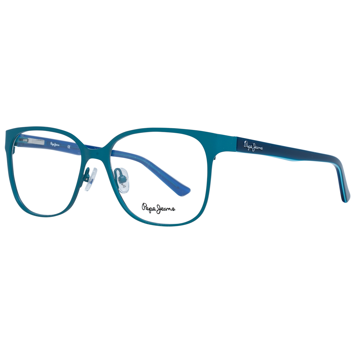 Pepe Jeans Square glasses in Blue with Metal frame, model Pepe Jeans Optical Frame PJ1251 C3 52, from Burghley & Co – Luxury eyewear UK