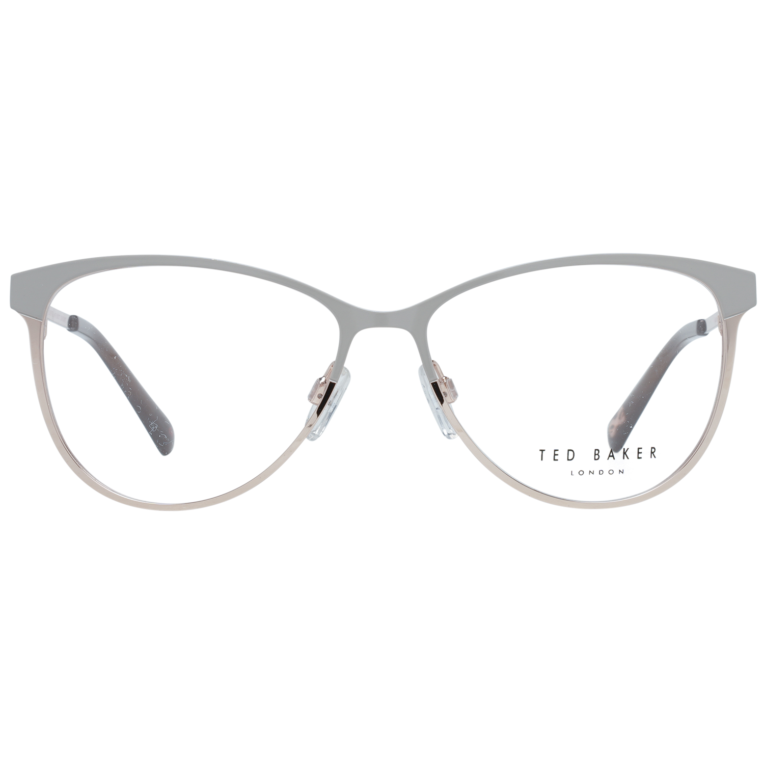 Ted Baker glasses in Grey with Metal frame, model Ted Baker Optical Frames TB2255 54905, from Burghley & Co – Luxury eyewear UK