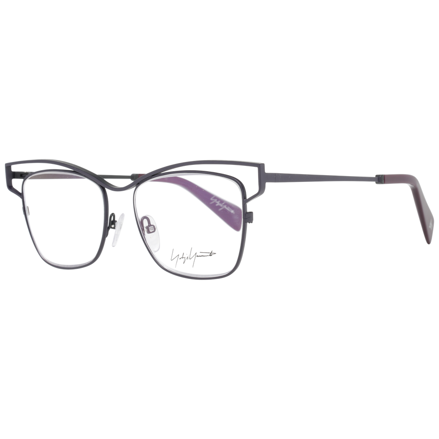 Yohji Yamamoto Square glasses in Grey with Titanium frame, model Yohji Yamamoto Optical Frames YY3019 51701, from Burghley & Co – Luxury eyewear UK