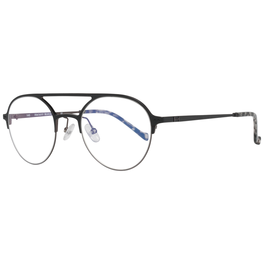 Hackett Bespoke glasses in Black with Metal frame, model Hackett Bespoke Optical Frames HEB249 49002, from Burghley & Co – Luxury eyewear UK