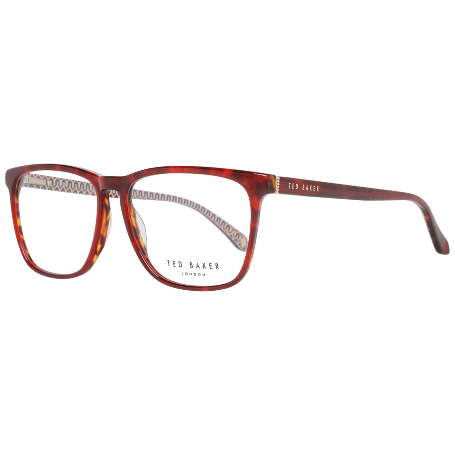 Ted Baker Square glasses in Red with Plastic frame, model Ted Baker Optical Frames TB8208 54259, from Burghley & Co – Luxury eyewear UK