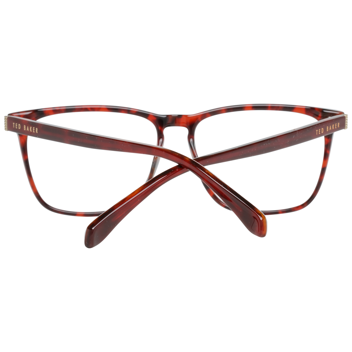Ted Baker Square glasses in Red with Plastic frame, model Ted Baker Optical Frames TB8208 54259, from Burghley & Co – Luxury eyewear UK