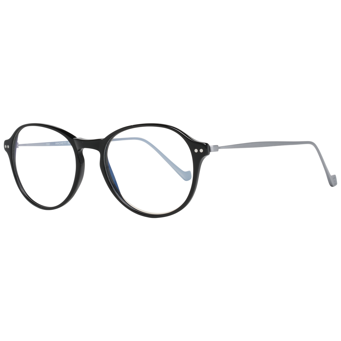 Hackett Bespoke Round glasses in Black with Plastic frame, model Hackett Bespoke Optical Frames HEB247 51001, from Burghley & Co – Luxury eyewear UK