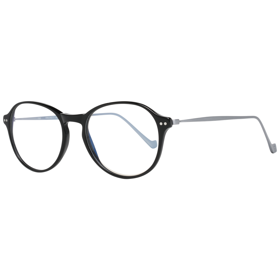 Hackett Bespoke Round glasses in Black with Plastic frame, model Hackett Bespoke Optical Frames HEB247 51001, from Burghley & Co – Luxury eyewear UK