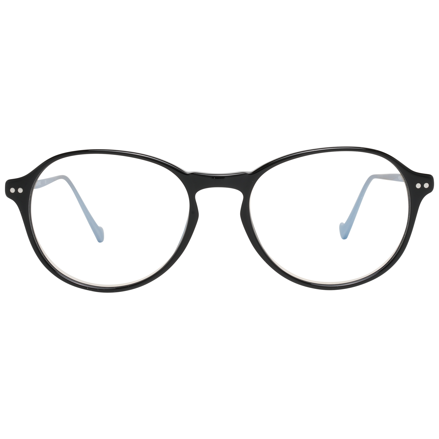 Hackett Bespoke Round glasses in Black with Plastic frame, model Hackett Bespoke Optical Frames HEB247 51001, from Burghley & Co – Luxury eyewear UK