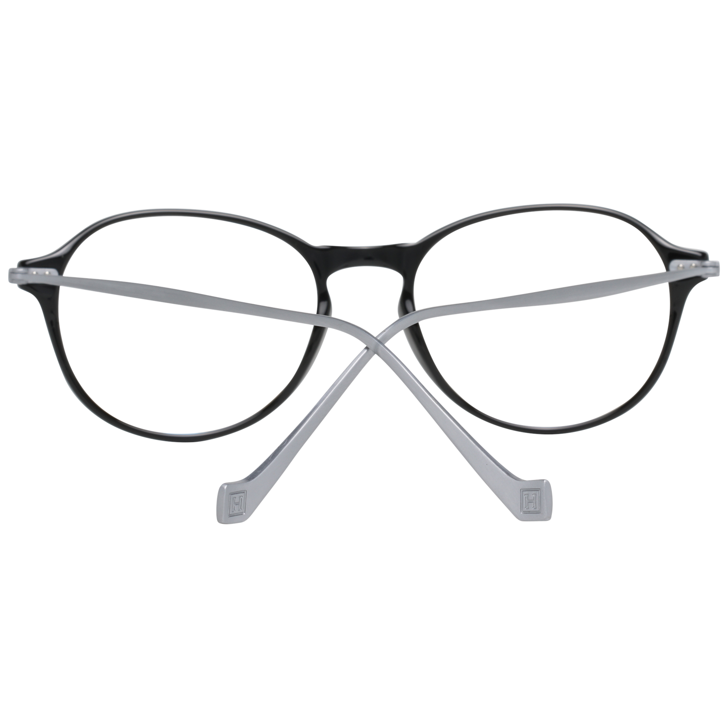 Hackett Bespoke Round glasses in Black with Plastic frame, model Hackett Bespoke Optical Frames HEB247 51001, from Burghley & Co – Luxury eyewear UK