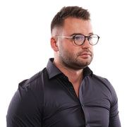 Hackett Bespoke Round glasses in Black with Plastic frame, model Hackett Bespoke Optical Frames HEB247 51001, from Burghley & Co – Luxury eyewear UK