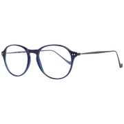 Hackett Bespoke Round glasses in Blue with Metal frame, model Hackett Bespoke Optical Frames HEB247 51683, from Burghley & Co – Luxury eyewear UK