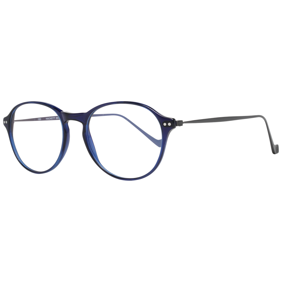 Hackett Bespoke Round glasses in Blue with Metal frame, model Hackett Bespoke Optical Frames HEB247 51683, from Burghley & Co – Luxury eyewear UK