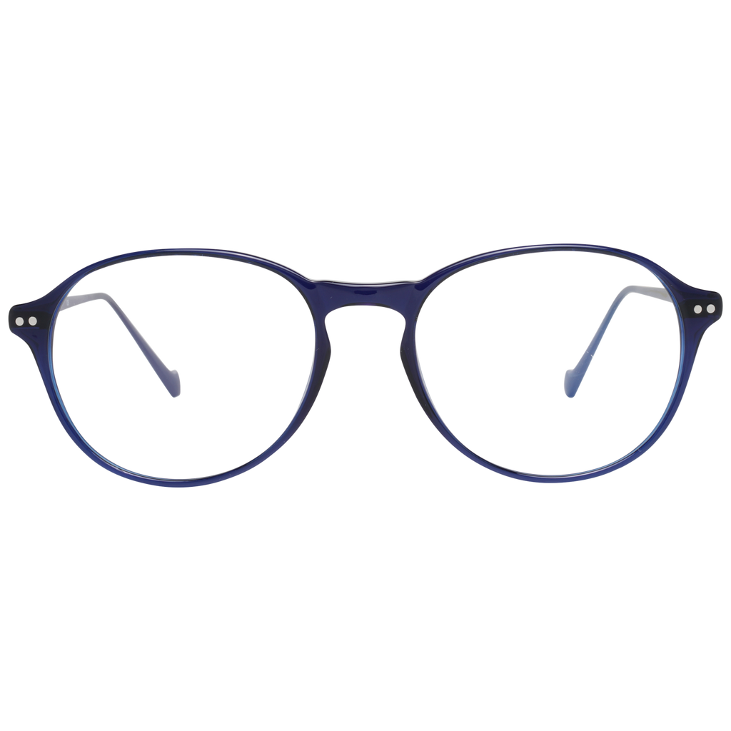 Hackett Bespoke Round glasses in Blue with Metal frame, model Hackett Bespoke Optical Frames HEB247 51683, from Burghley & Co – Luxury eyewear UK