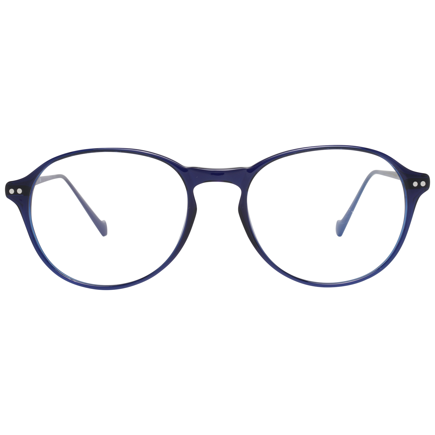 Hackett Bespoke Round glasses in Blue with Metal frame, model Hackett Bespoke Optical Frames HEB247 51683, from Burghley & Co – Luxury eyewear UK