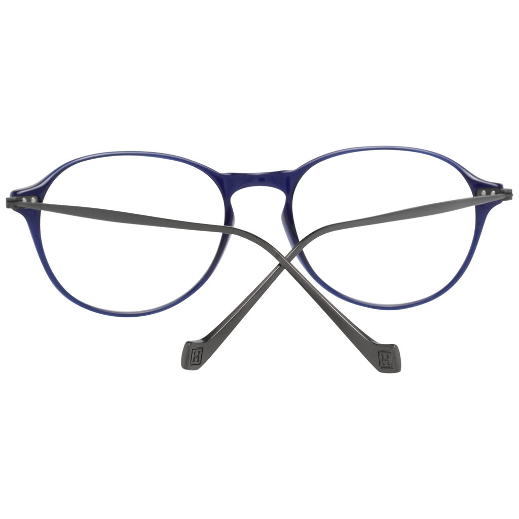 Hackett Bespoke Round glasses in Blue with Metal frame, model Hackett Bespoke Optical Frames HEB247 51683, from Burghley & Co – Luxury eyewear UK