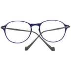 Hackett Bespoke Round glasses in Blue with Metal frame, model Hackett Bespoke Optical Frames HEB247 51683, from Burghley & Co – Luxury eyewear UK