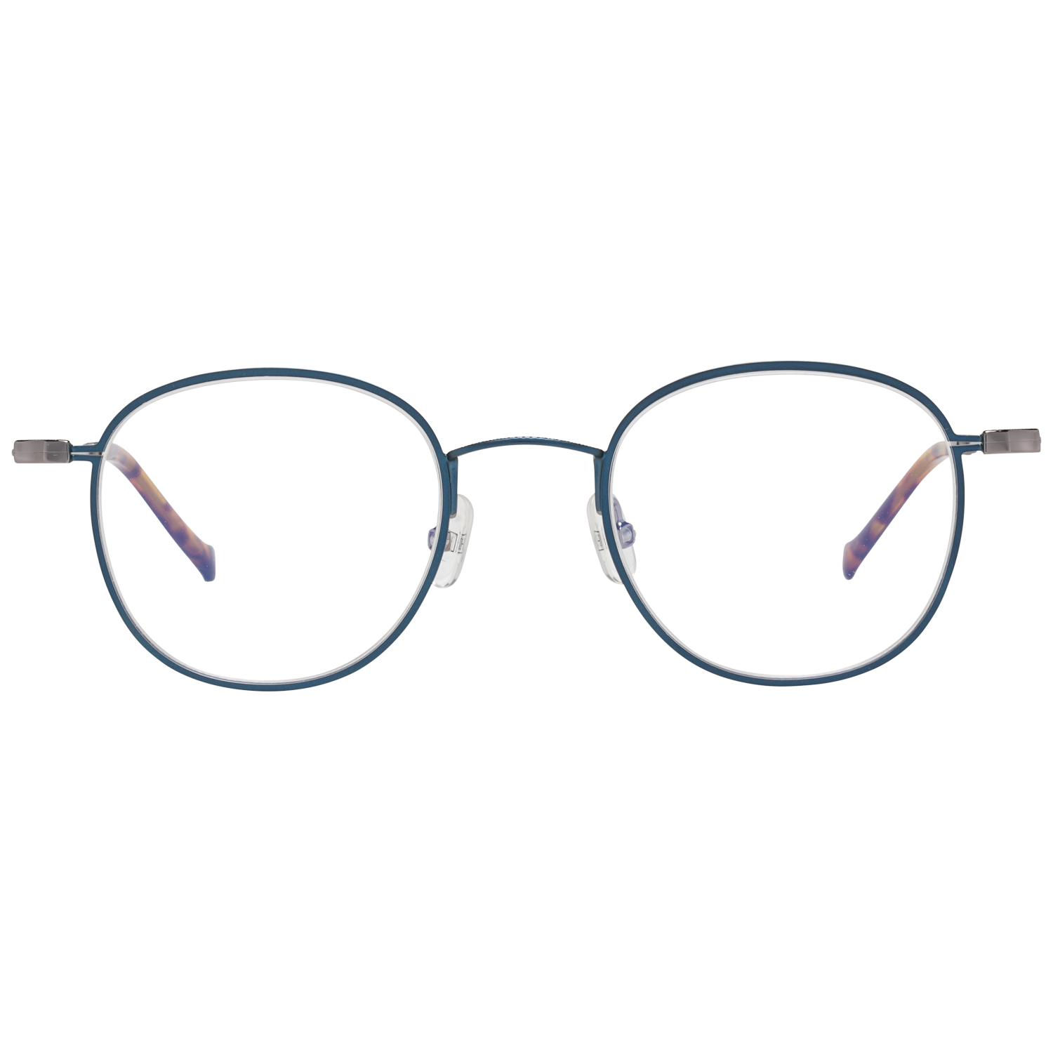 Hackett Bespoke glasses in Blue with Metal frame, model Hackett Bespoke Optical Frames HEB242 48600, from Burghley & Co – Luxury eyewear UK