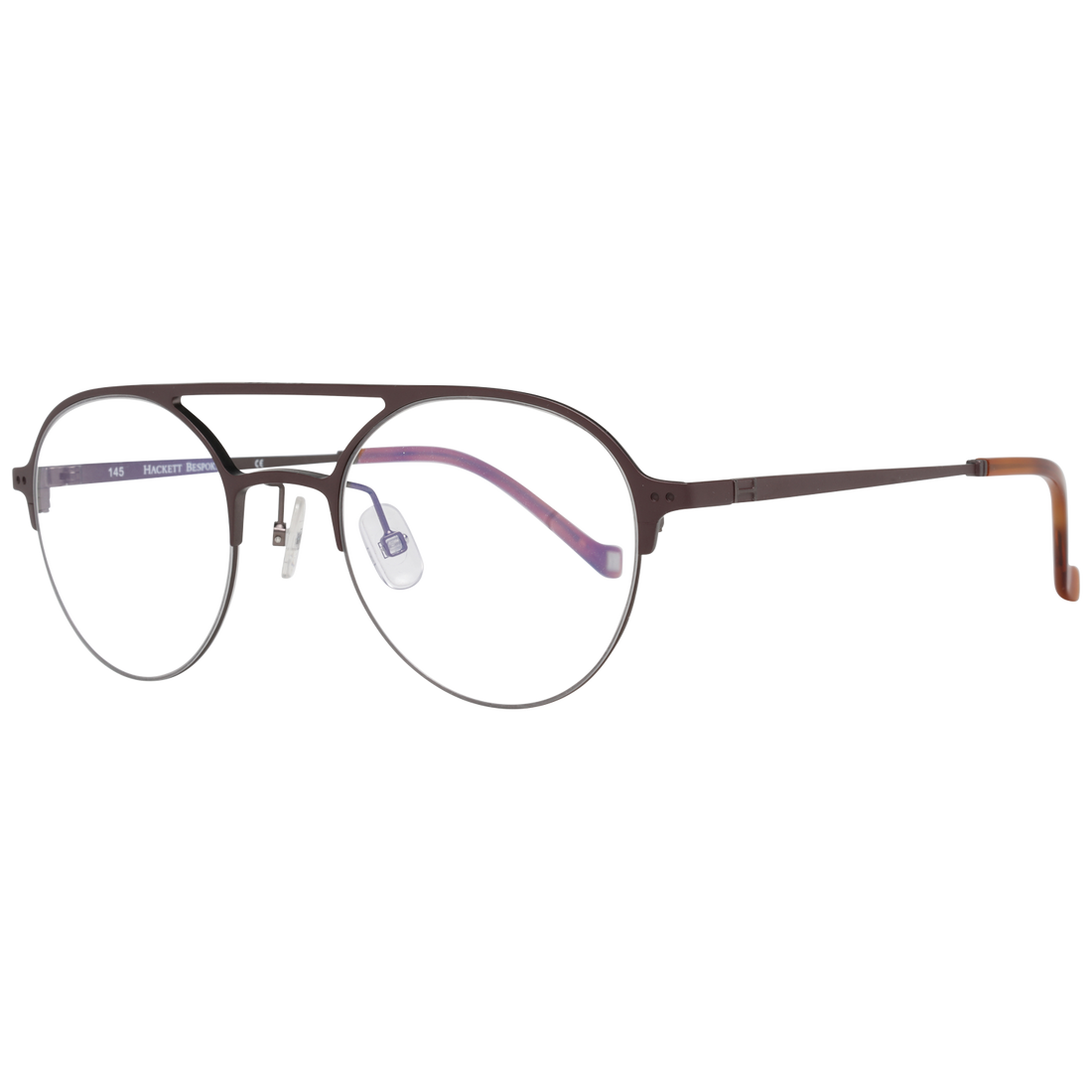Hackett Bespoke glasses in Brown with Metal frame, model Hackett Bespoke Optical Frames HEB249 49175, from Burghley & Co – Luxury eyewear UK