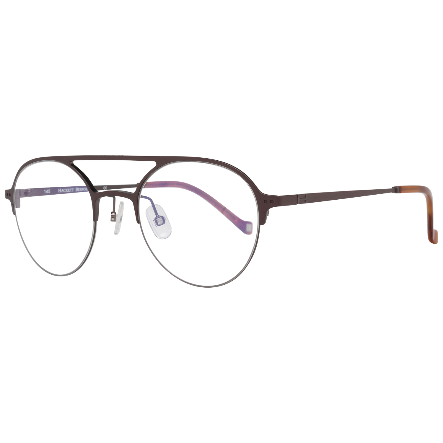 Hackett Bespoke glasses in Brown with Metal frame, model Hackett Bespoke Optical Frames HEB249 49175, from Burghley & Co – Luxury eyewear UK