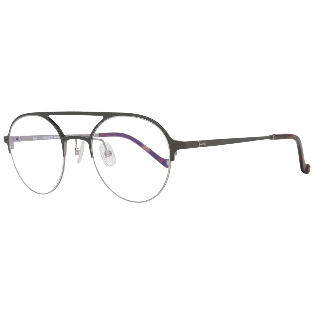 Hackett Bespoke Aviator glasses in Brown with Metal frame, model Hackett Bespoke Optical Frames HEB249 49548, from Burghley & Co – Luxury eyewear UK