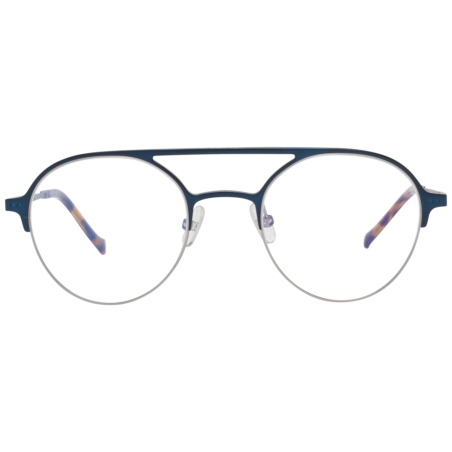 Hackett Bespoke glasses in Blue with Metal frame, model Hackett Bespoke Optical Frames HEB249 49689, from Burghley & Co – Luxury eyewear UK